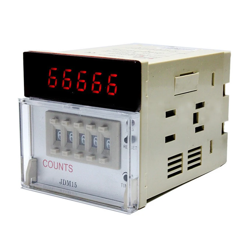 

Digital Display Counter Counts DHC JDM15 Five-Digit Addition or Subtraction Counter Two Sets