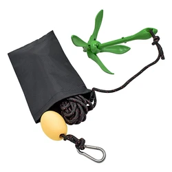 Kayak Anchor 3.5 lb Folding Marine Anchor for Fishing Kayaks Small Boats Canoes Paddle Board with Rope and Buoy Storage Bag