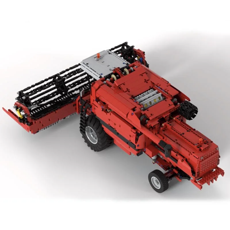 NEW 1:17 Scale MOC-106787 Combine Harvester with Leveling System Building Blocks Bricks Model Toys for Children Birthday Gifts