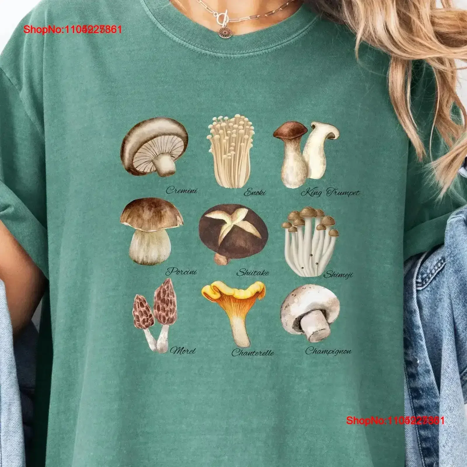 Camiseta Vintage de hongos y hongos Morels Amanita Chanterelle, Color cómodo, dieta Keto Forager, amante del boleto, lavado vintage