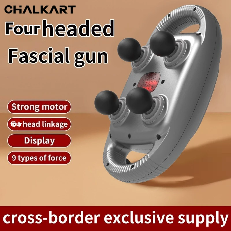 

Deep Relief Anywhere! 4 Head Massage Gun Muscle Relaxation Fast Recovery Portable & Cordless Say Goodbye To Pain Neck Massager