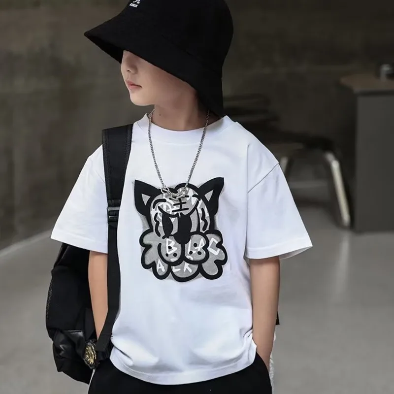 Children's Clothing 10 12 Years T-shirt For A Boy Clothes Teenage T-shirts High Teen Fashion Kids Tee Top Boys Baby Summer