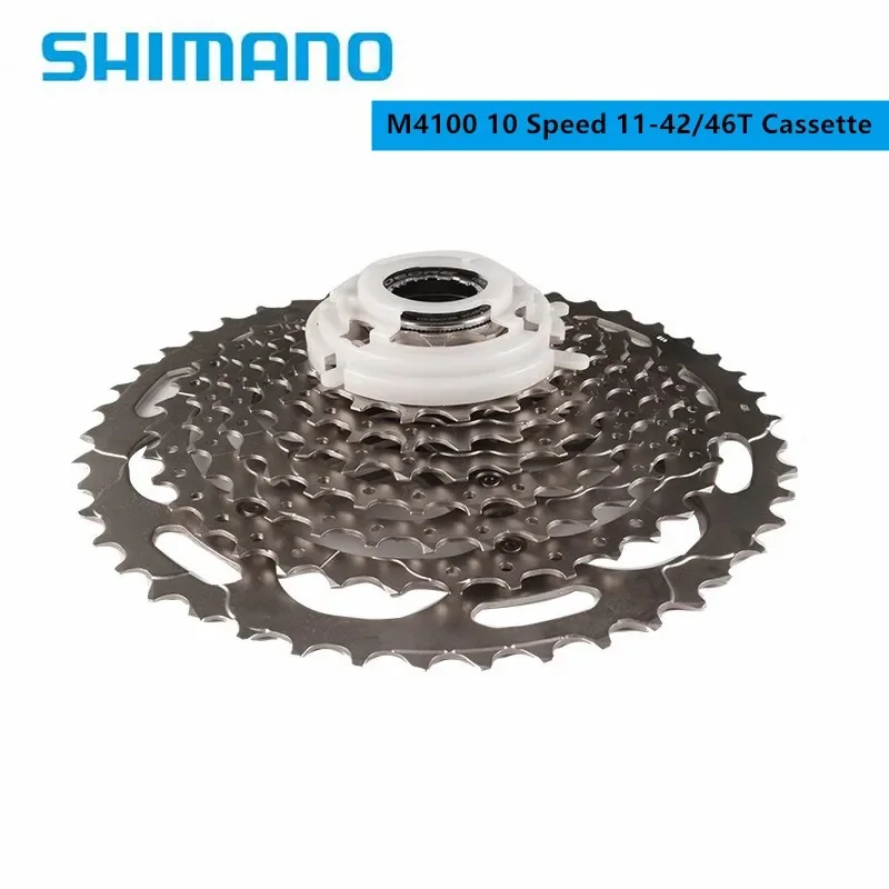 Shimano DEORE M4100 11-42T 11-46T HG50 11-36T 10 Speed MTB Cassette Mountain Bike bicycle Original Shimano Bike Parts