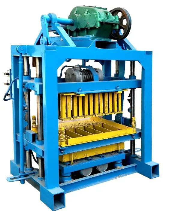 Hollow Cheap Manual Cement Molds Concrete Block Tanzania Brick Making Machine for Sale QTJ4-40 Vibration Paver Solid 1500 1.5T