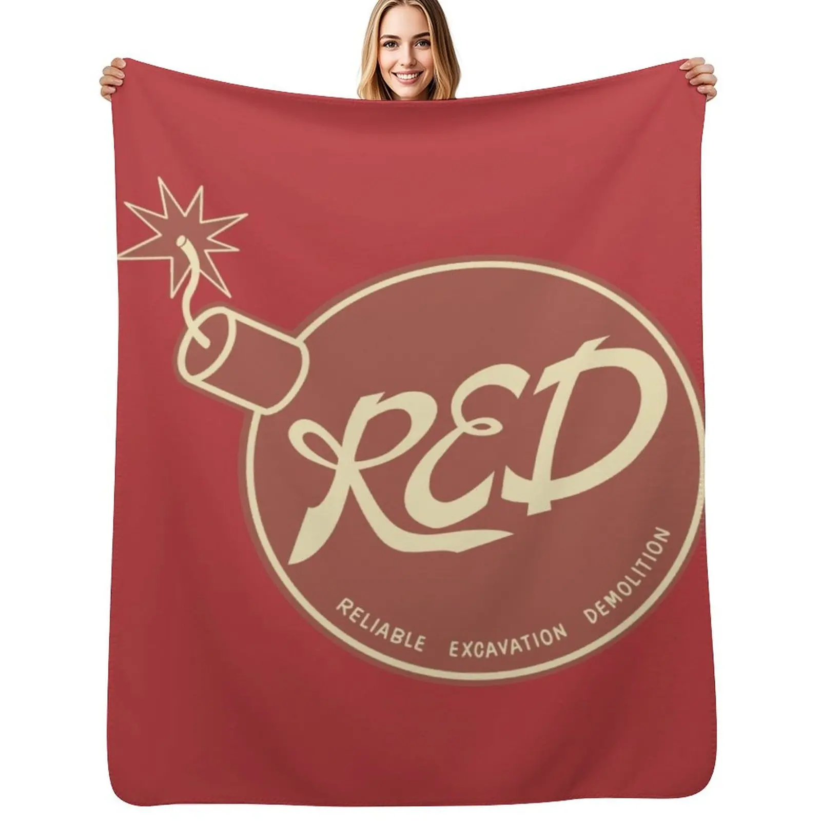 RED (Reliable Excavation Demolition) Throw Blanket Tourist Luxury Throw Flannels christmas decoration Furrys Blankets