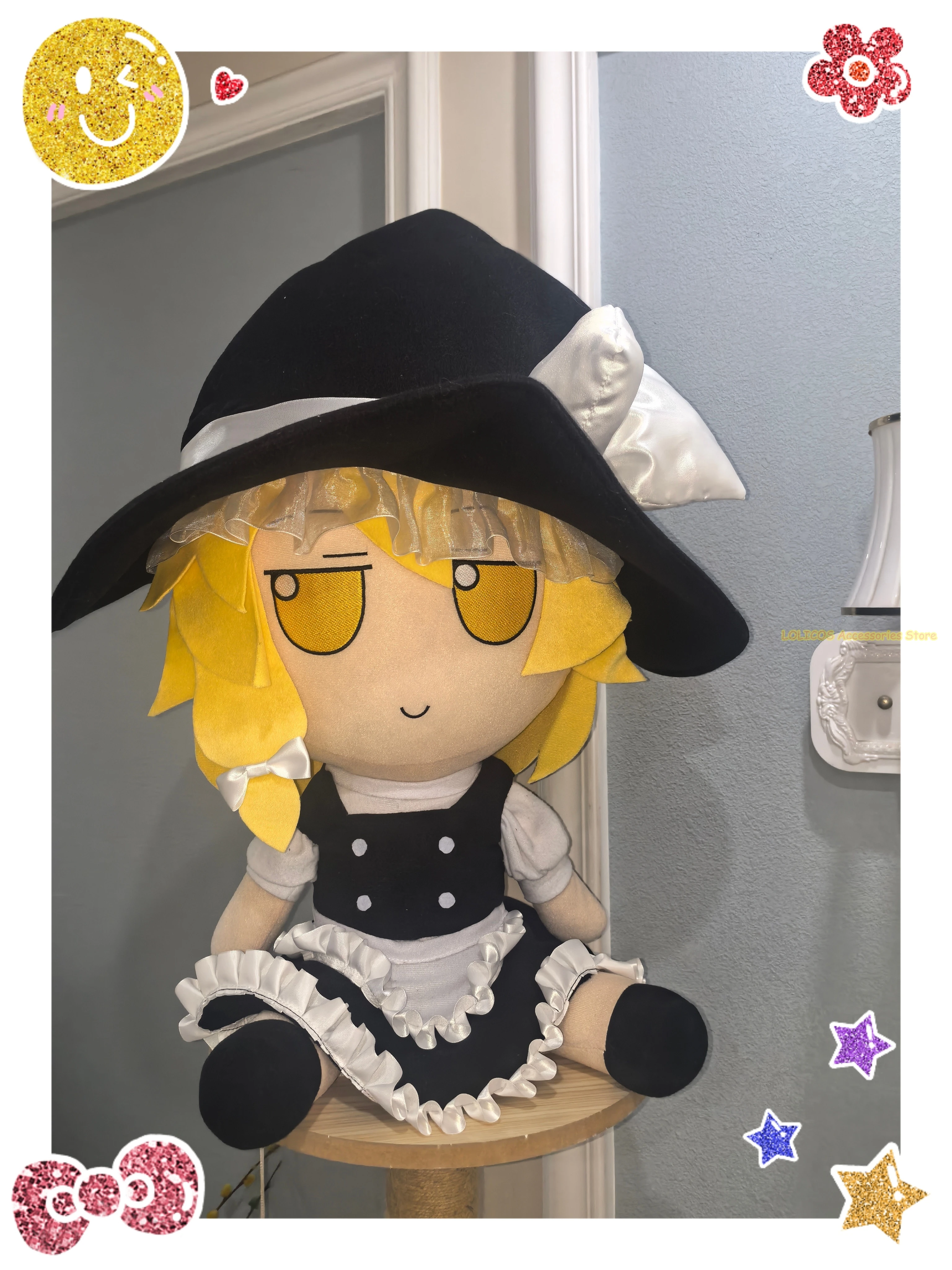 لطيف كيريسامي ماريسا فومو فتاة توهو مشروع 55 سنتيمتر يجلس نموذج وسادة أنيمي تأثيري الكرتون التميمة هدايا عيد الميلاد