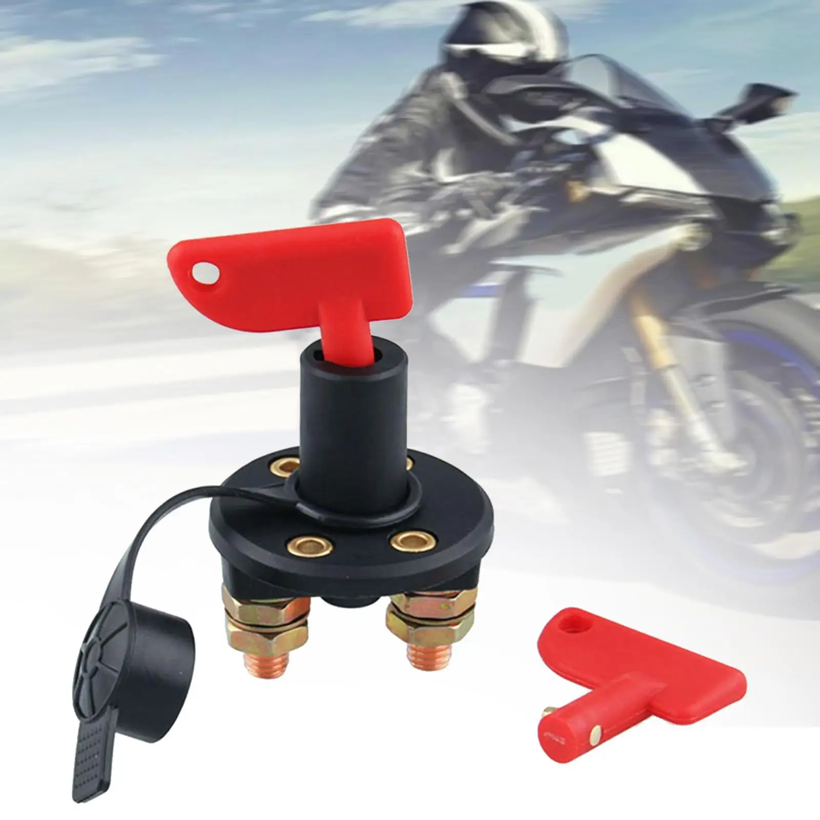 Battery Isolator Disconnect Switch,Power Kill Switch Vehicle Easy to Install Power Cutoff Master Switch for RV ATV Yacht