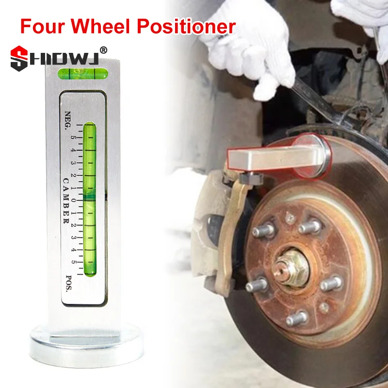 Adjustable Magnetic Camber Castor Strut Wheel Alignment Gauge Tool Four Wheel Positioner