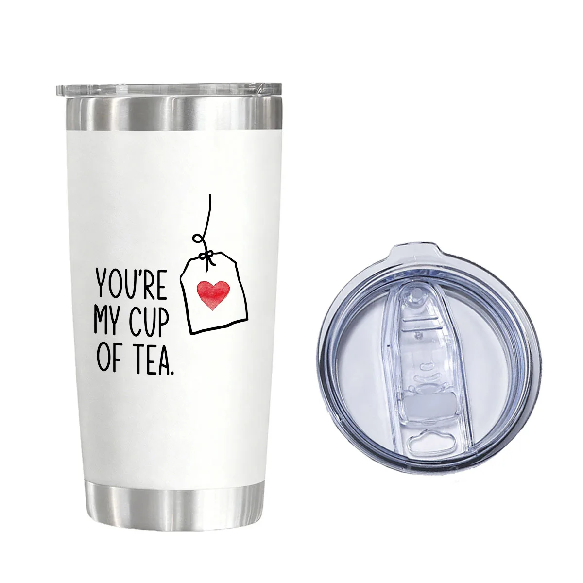 

You're My Cup Of Tea Vacuum Flasks Tumblers 20 oz Water Glasses for Christmas Birthday