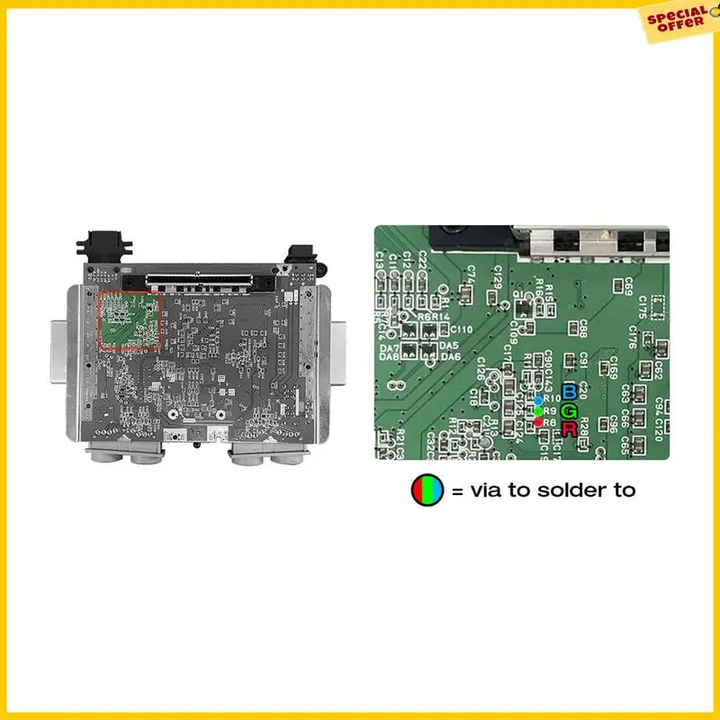 A25P N64 RGB MODキット N64 NTSCコンソール用 RGBモジュールチップ Nintendo 64 NTSC改造用 RGB出力モジュール 耐久性