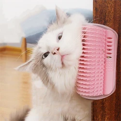 Cat Scratcher Massager Comb Pets Table Corner Scrape Hair Brush with Catnip Remove Hair Comb Kitten Care Accessories