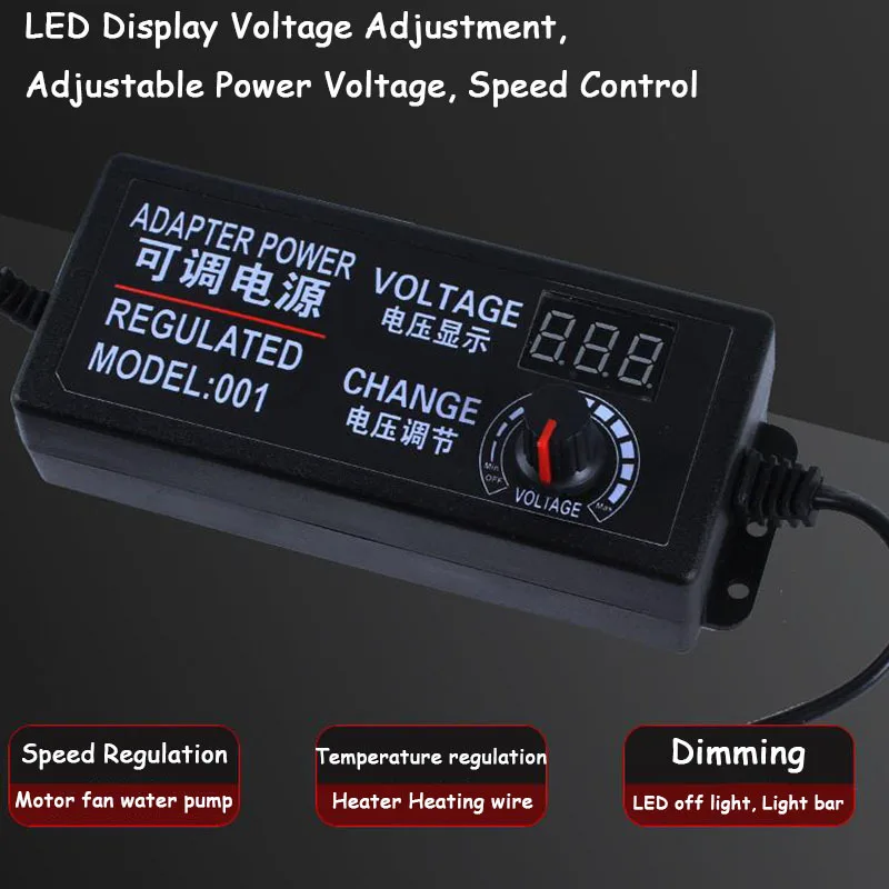 قابل للتعديل موائم مصدر تيار 3-12 فولت 3-24 فولت 9-24 فولت 2A 3A 5A محول عالمي الاتحاد الأوروبي/الولايات المتحدة التوصيل مع شاشة عرض الجهد ينظم