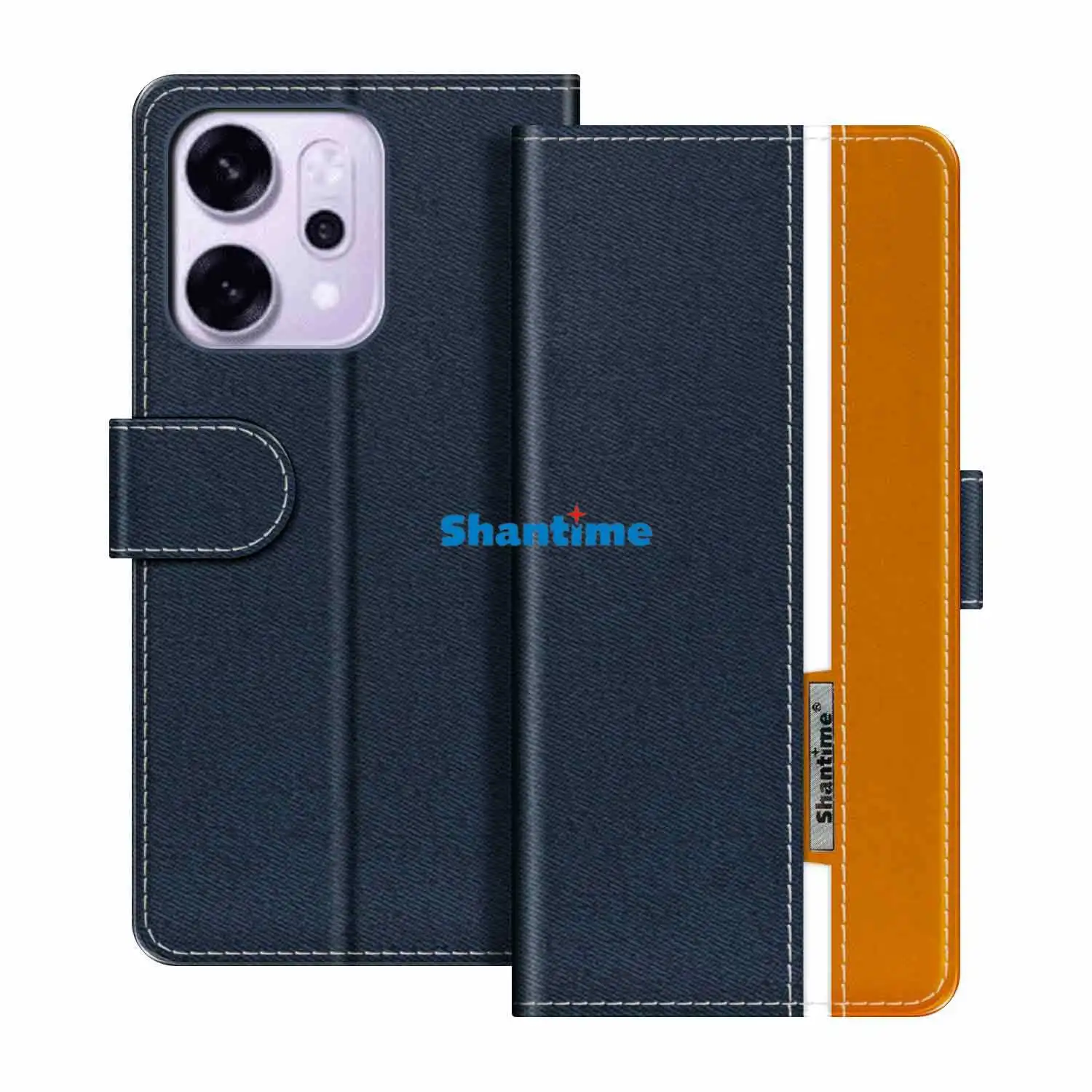 متوافق مع حافظة OPPO Reno 15 Pro Max 5G الواقية ومحفظة الكتب وغطاء الهاتف الخلوي القابل للطي وحامل الهاتف الخلوي