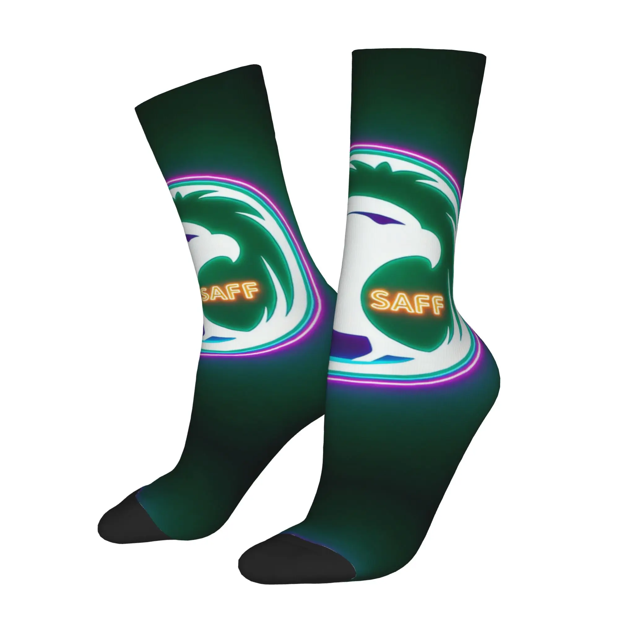 Hip Hop Retro Saudi Arabia Crazy Men's compression Socks Unisex  Harajuku Seamless Printed Funny Sock Match Day Essentials