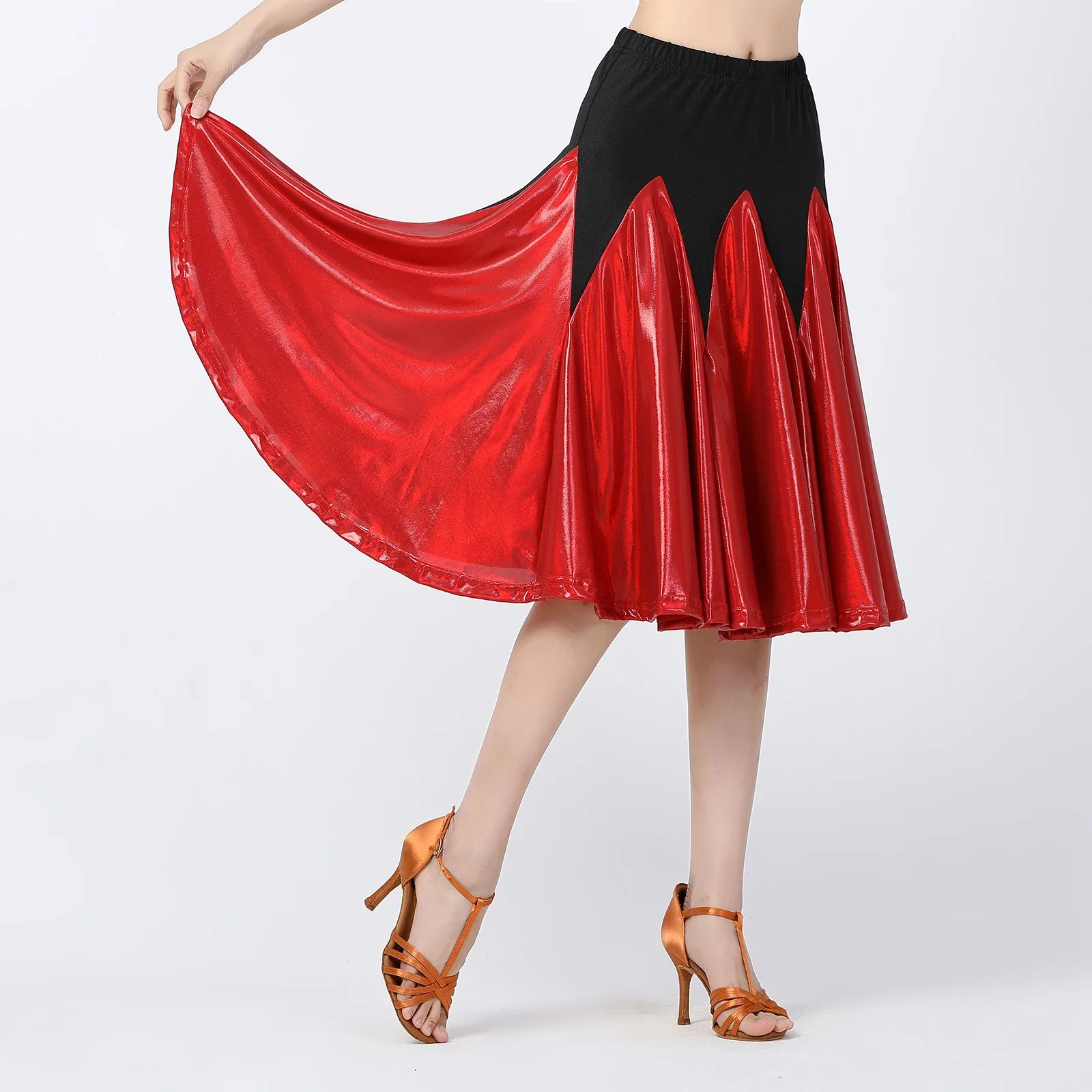 Elegant Dance Skirt Clothing Ladies Waltz Dancing Costume Dress Long Swing Skirt Professional Ballroom Dance Waltz Dance Wear