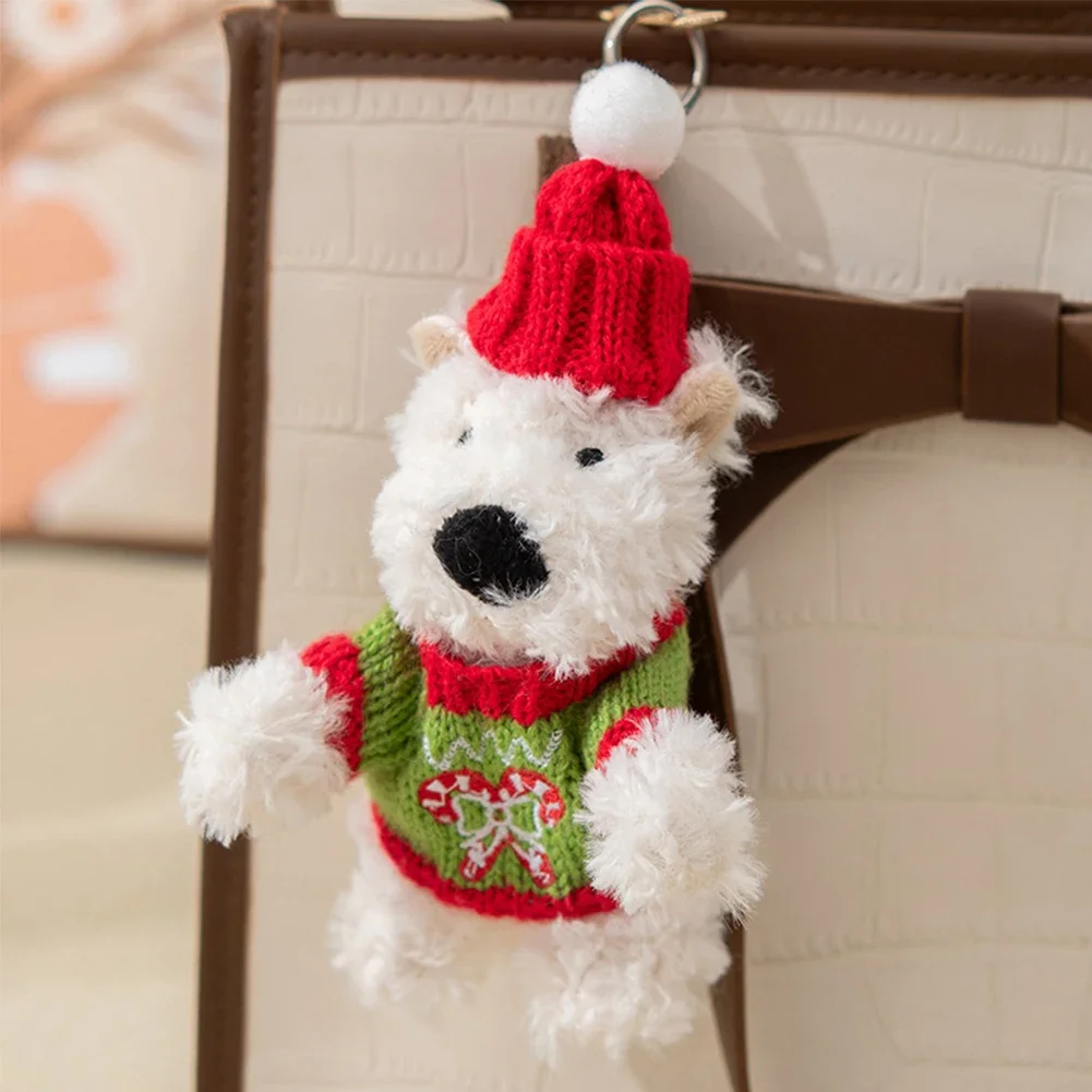 Mini vestiti Accessori per abiti per cani Jellycat da 11 cm West Highland White Terrier Pupazzo di neve di Natale Maglione Abbigliamento invernale