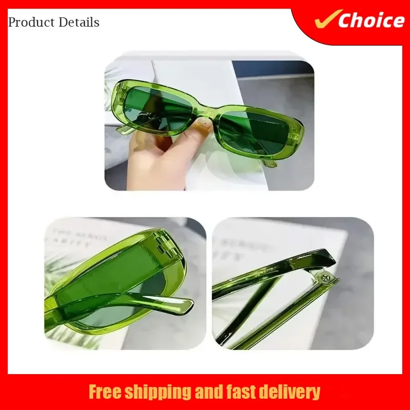 Small Rectangle Sunglasses Women Oval Vintage Brand Square Sun Glasses For Women Shades Female Anti-glare Eyewear UV400 Glasses