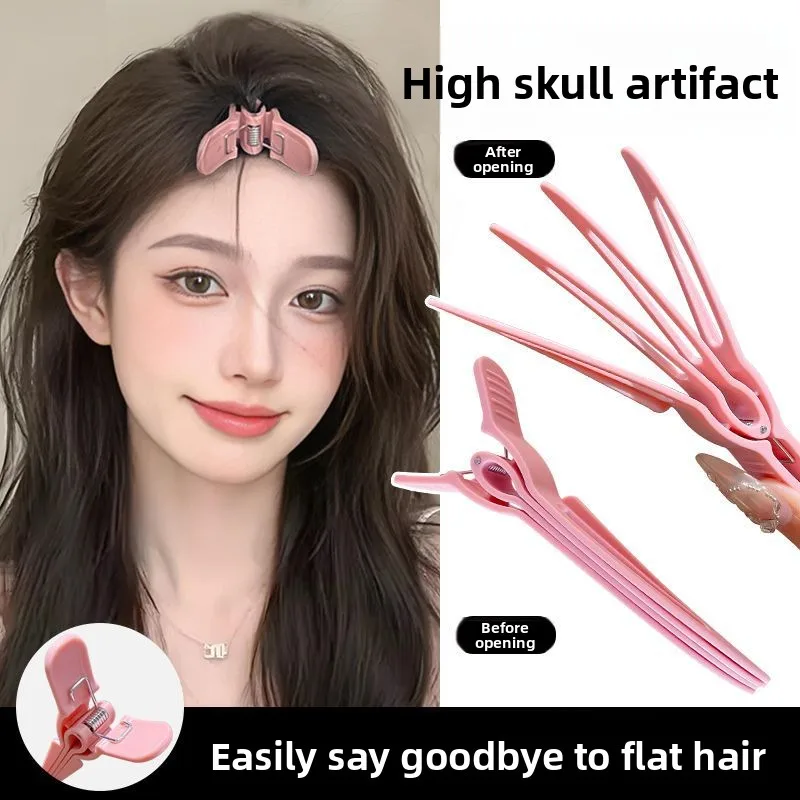 

4 Prong High Crown Volumizing Hair Clips for Women Root Lifting Bangs Hairpin Duck Bill Clip for Thick Hair Styling Tool