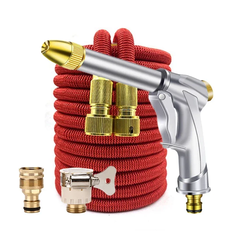 

Thickened garden hose Gun set Multimode Sprayer high-pressure Water Pipe soft Watering Car Wash Magic telescopic hose water pipe