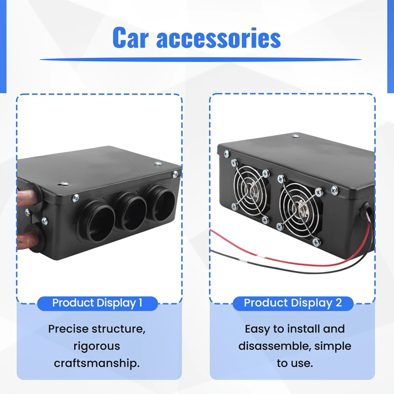 Car Truck Universal Defroster Car Heater Three-Hole Water Heating Heating Fan