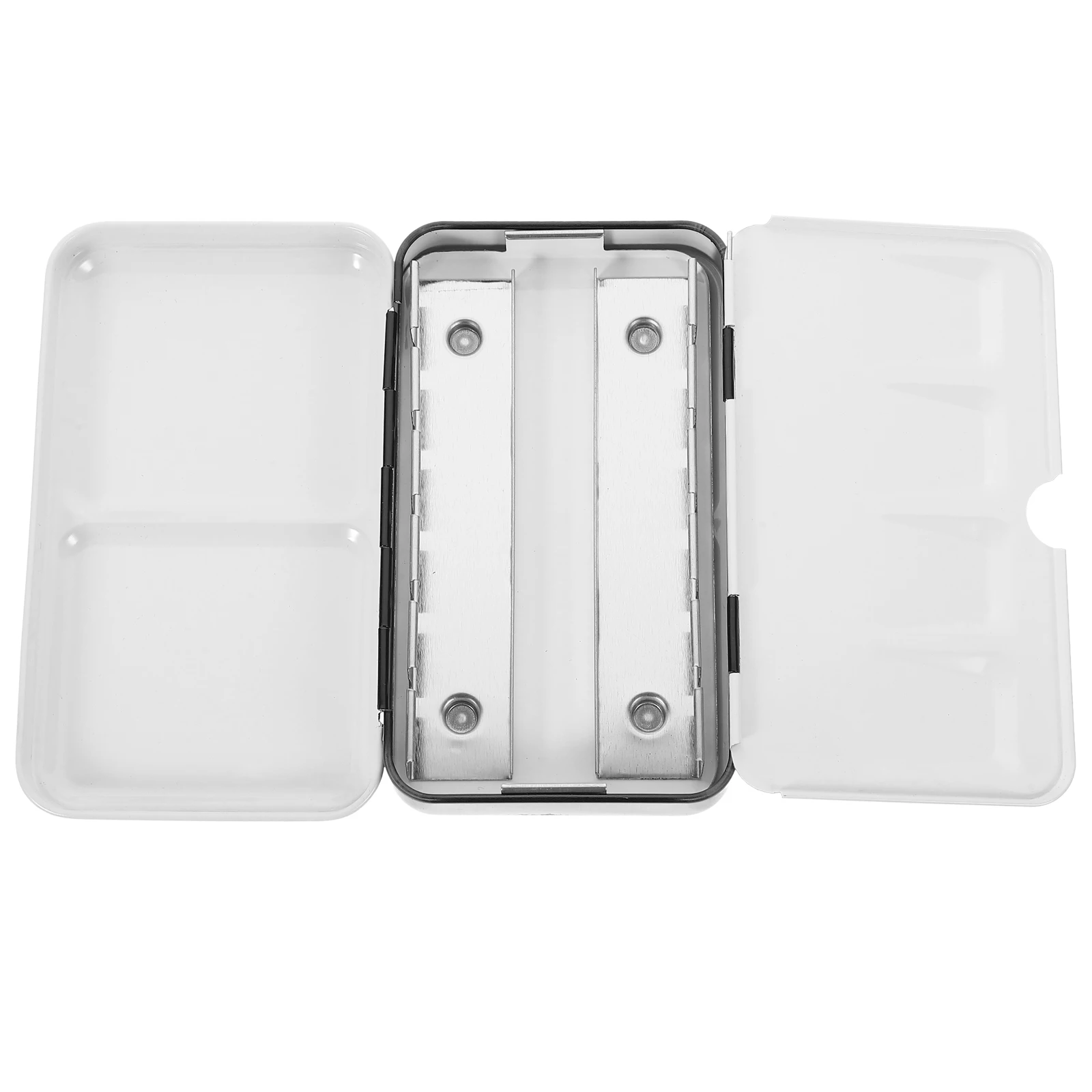 

Empty Watercolor Paint Tin Metal Pigment Box Storage Case Artists Solid Color Palette Travel Home Studio Use Lightweight