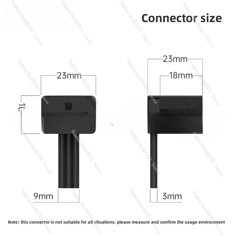 90-Degree Elbow Power Supply Extension Cable - Ultra-Thin Soft C13 to C14 3-Pin