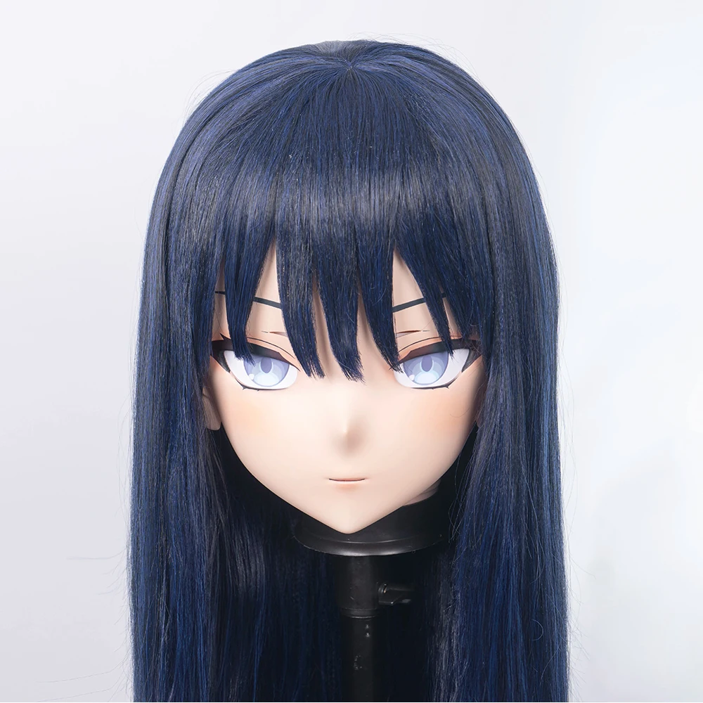 

(MEO0362) Customize Handmade Full Head Lockable Crossdress Male to Female Japanese Cartoon Anime Game Character Kigurumi Mask