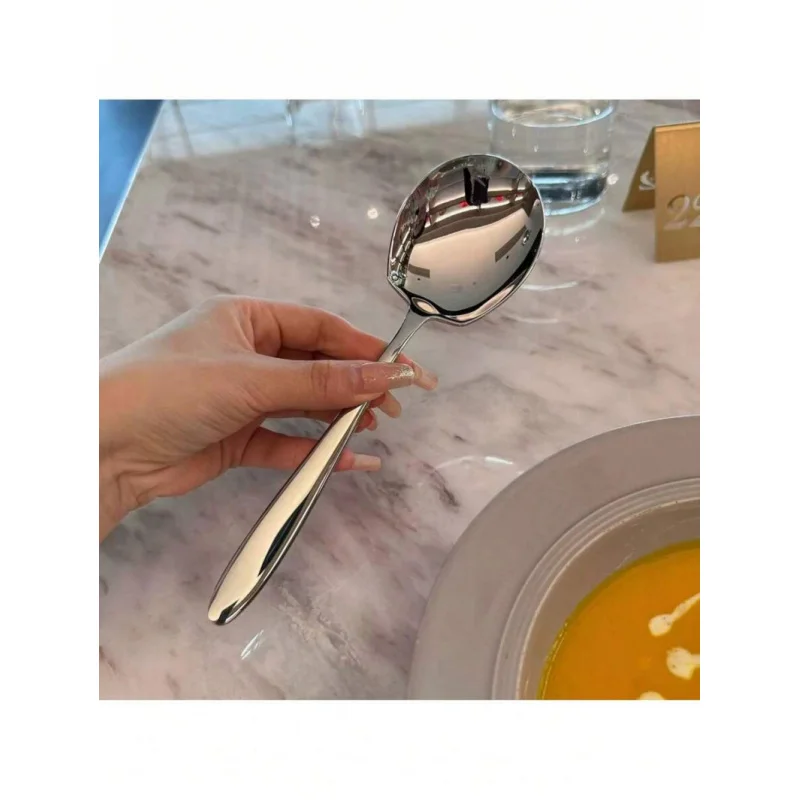 

1/2/3PC Stainless Steel Serving Spoons – Extra Large, Heavy-Duty Kitchen Utensils With Long Handles – Rust-Resistant, Durable De