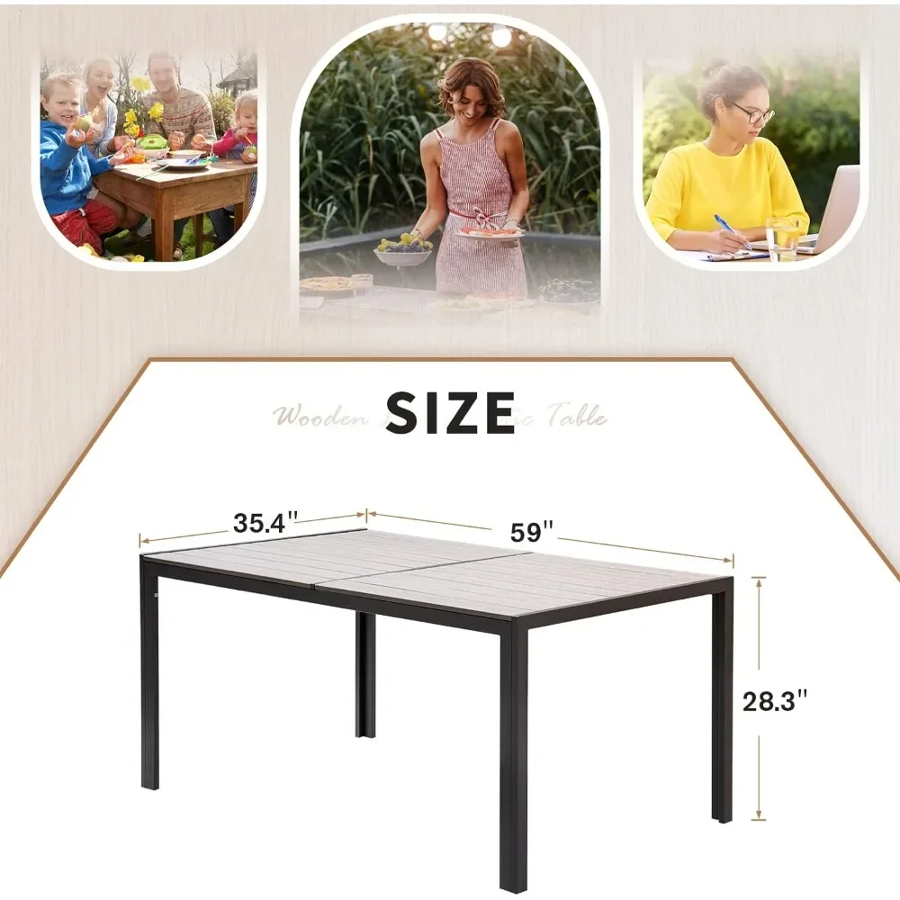 Patio Dining Table for 6 Outdoor Patio Table 59