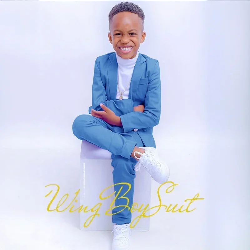 

Violet Boys Suit Pants Set of 2 Fashion Slim Fit Design Kids Wedding Tuxedo Little Kids Blazer 2-16 Years