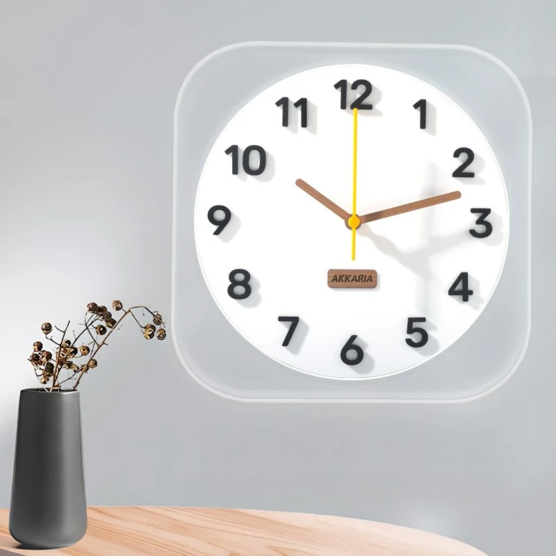 

Modern Wall Clock Minimalist Creative Acrylic Wall Clocks Aesthetic Art Elegant Watches Home Living Room Decoration Ornaments