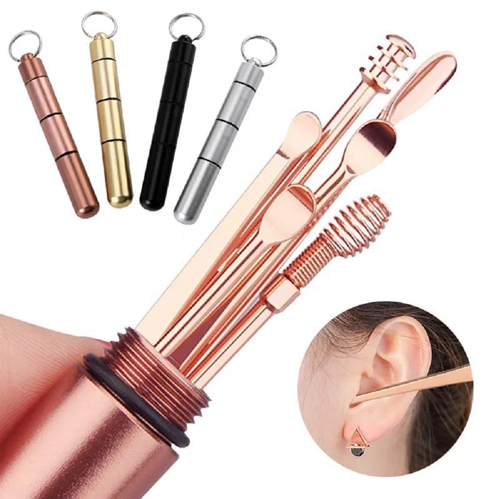 Women Men Ear Pick Wax Remover Cleaner Curette With LED Flashlight Light Gifts