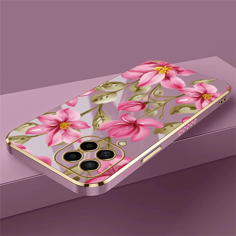 حافظة لهاتف سامسونج جالاكسي M02 M30S M13 M62 M42 5G M54 M53 M33 M51 M31 M21 M11 M32 M22 M12 زهرة نمط تصفيح غطاء ناعم #2