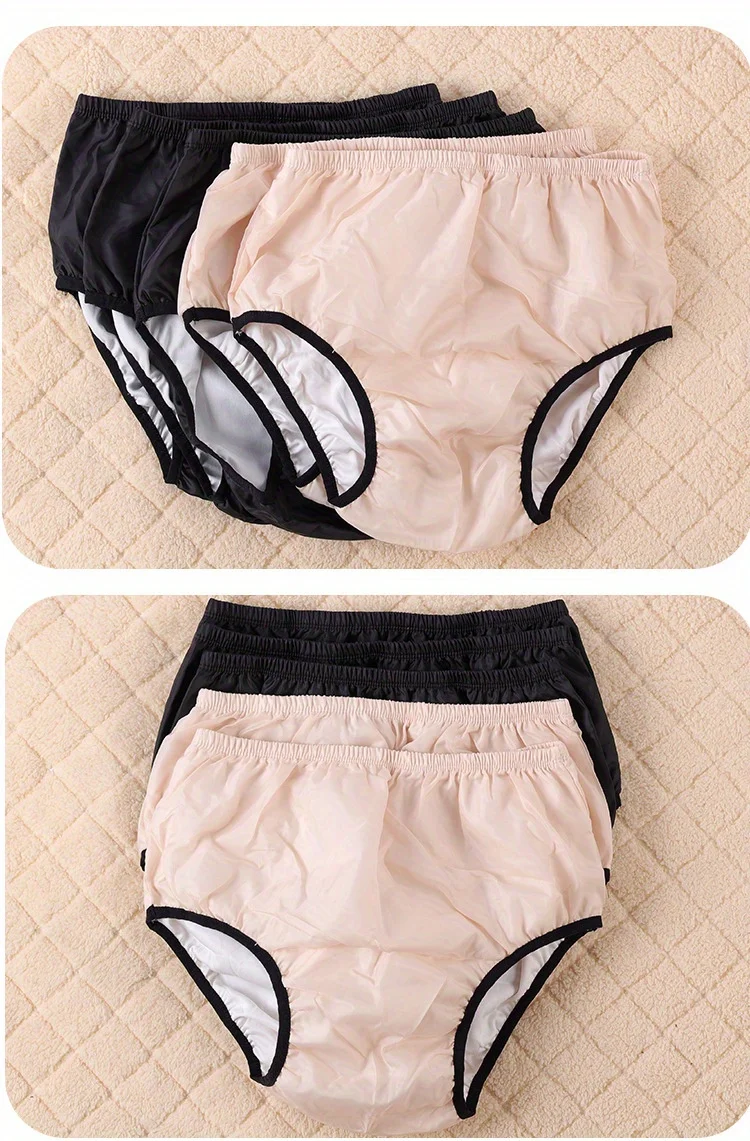 Adult Plastic Pants Waterproofs Incontinence Underpants Pull on Cover Pants