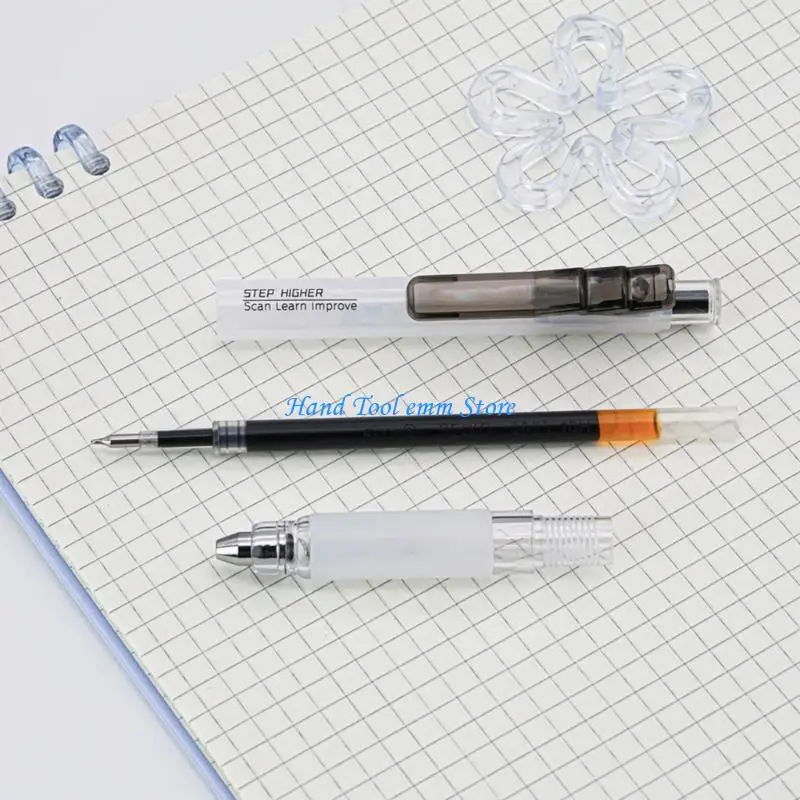 h37f-12pcs-05mm-roller-ball-pen-fine-point-pen-for-exams-office-school-writing-smooth-quick-drying-clicks-gel-pen-set