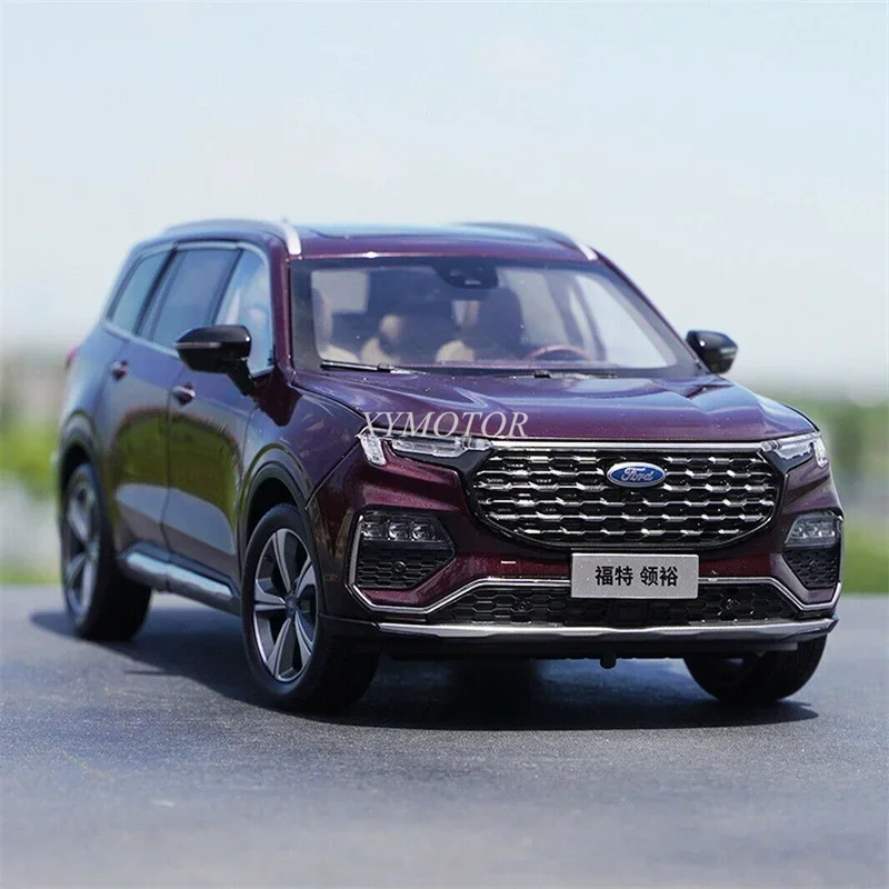 Ford Equator SUV Diecast Car Model, ornamentos roxos, Display Toys, Hobby Presentes, Coleção, 1:18