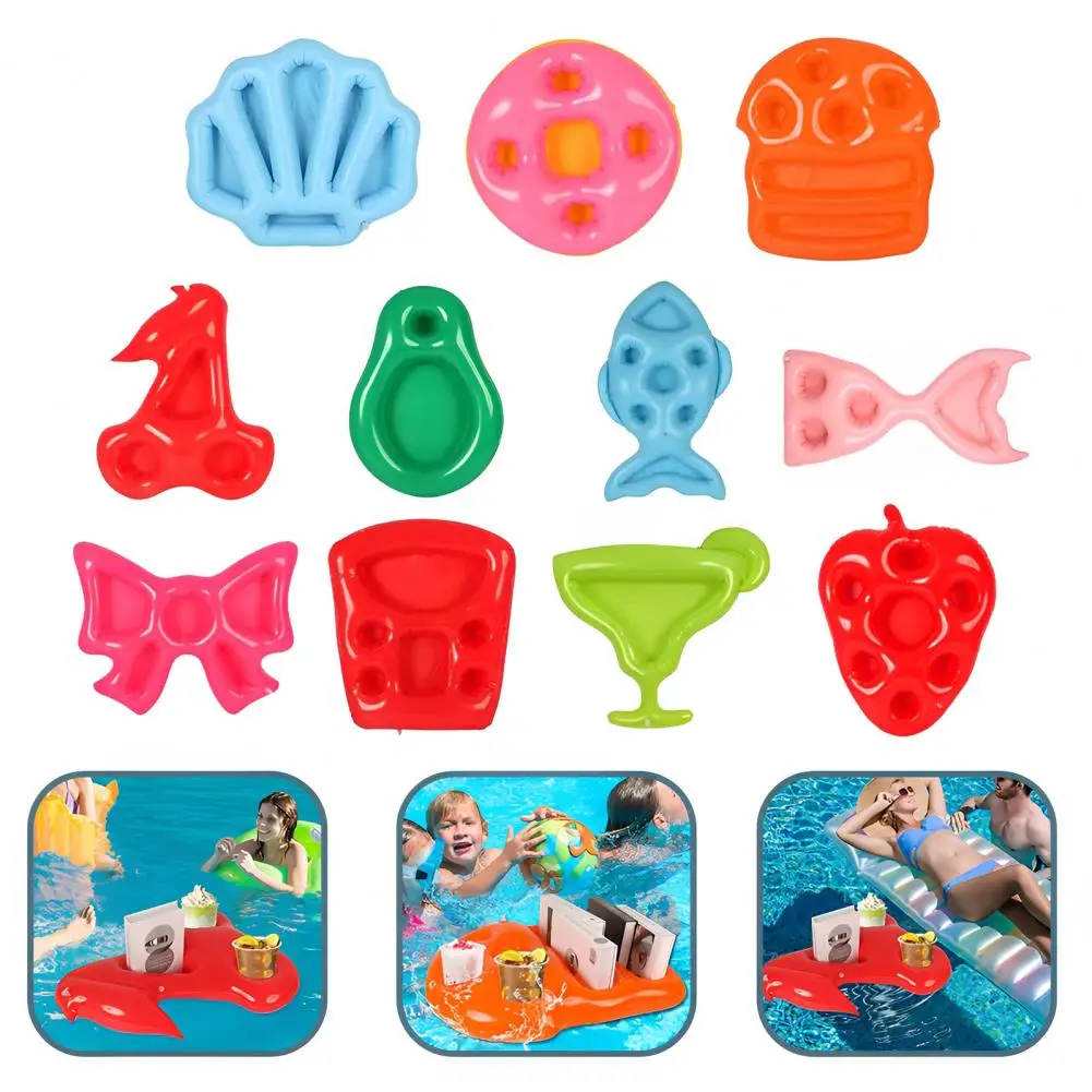Inflatable Pool Drink Tray Floating Beverage Holder Serving Tray Ice Drink Holder For Summer Swimming Pool Beach Party Decor