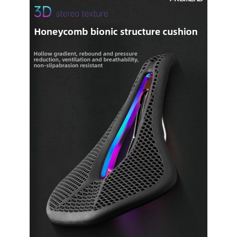Promemd Road Bike Seat Cushion Comfortable Hollow Breathable Saddle Seat Bicycle Accessories