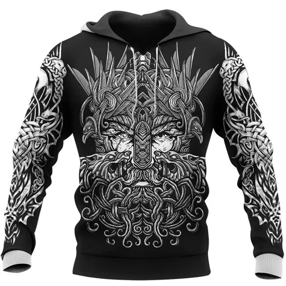 

Eagle/Raven Tattoo Vegvisir Red 3D All Over Print Mens Hoodies & Sweatshirts Unisex Harajuku Street Jackets Fashion Tops