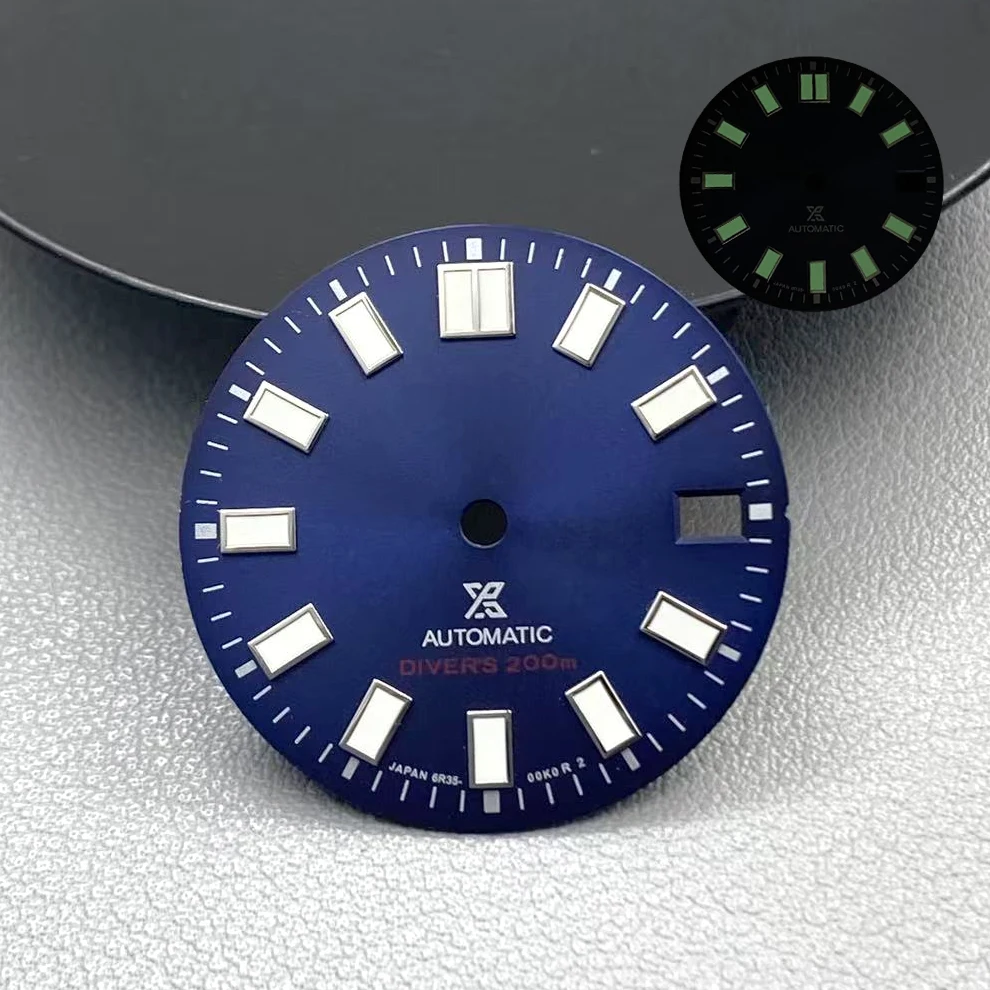 NH35 الطلب 28.5 مللي متر تقويم واحد Sunray 62MAS Prospex الأخضر مضيئة الهاتفي والأيدي ل NH35 NH36 NH38 تعديل الملحقات