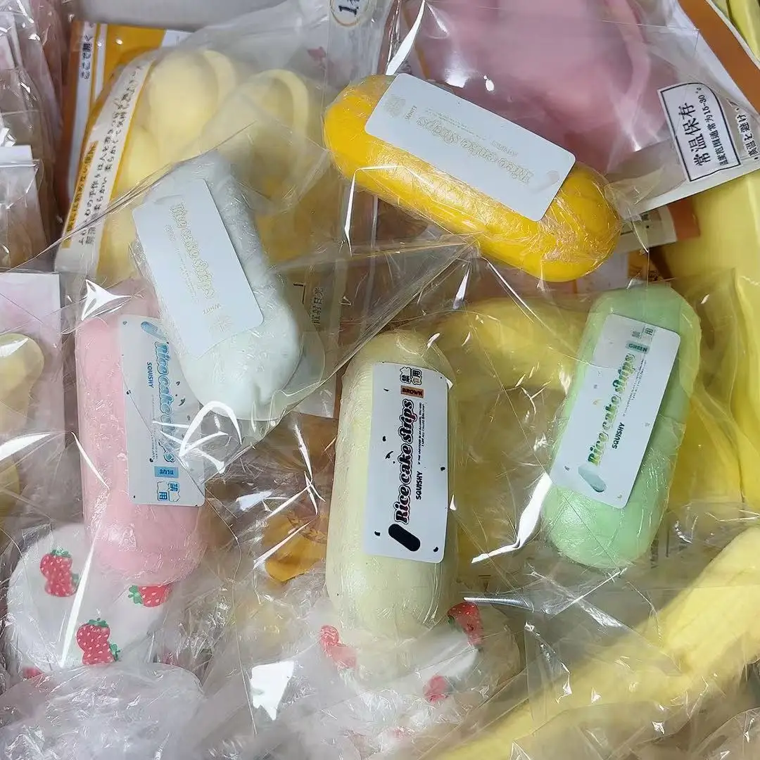 Squishy Mochi fruta pan apretar PU juguetes de rebote lento súper suave realista pan comida juego divertido descompresión ventilación Fidget