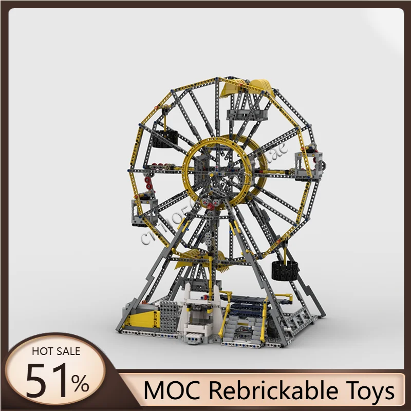 

1623 PCS Medieval Ferris Wheel Architectural Scenery Building Block Middle Ages Urban Street View Bricks Model Toys Kids Gifts