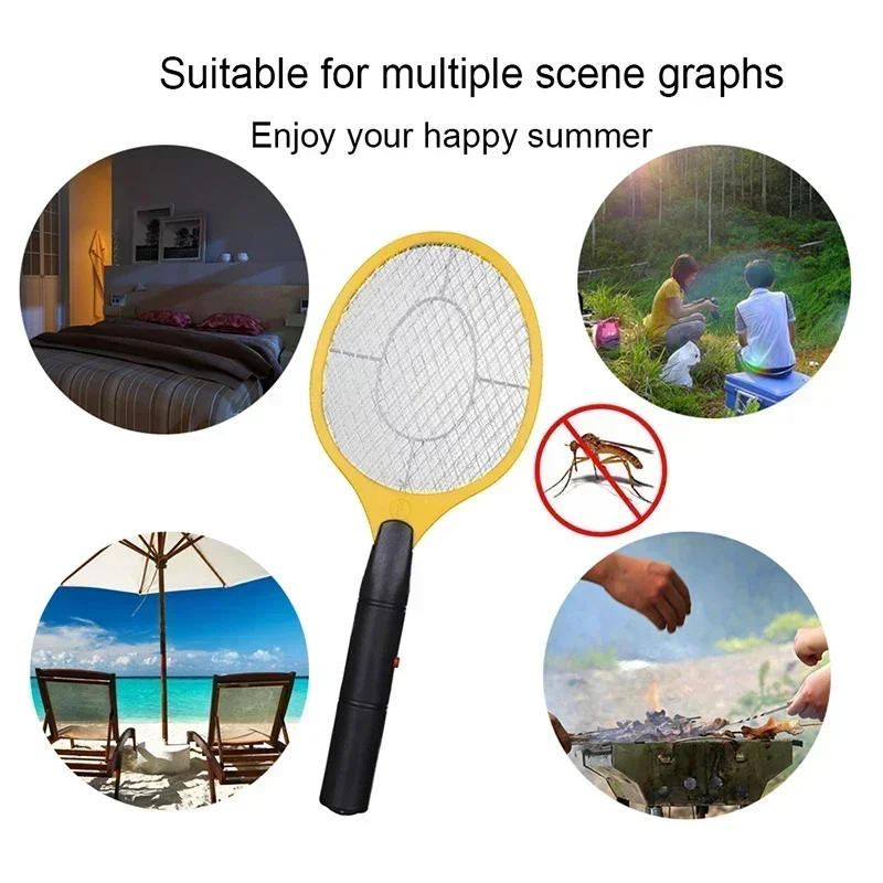 Fly Killer Insect Fly Swatter Handheld Anti Mosquito Repellent Bedroom Insects Racket for Electric Mosquitoes Portable Killler