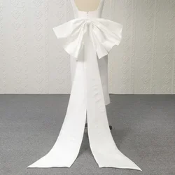 Seperate Big Satin Bow Wedding Dress Knots Removeable Bride Dresses Satin Knots DIY