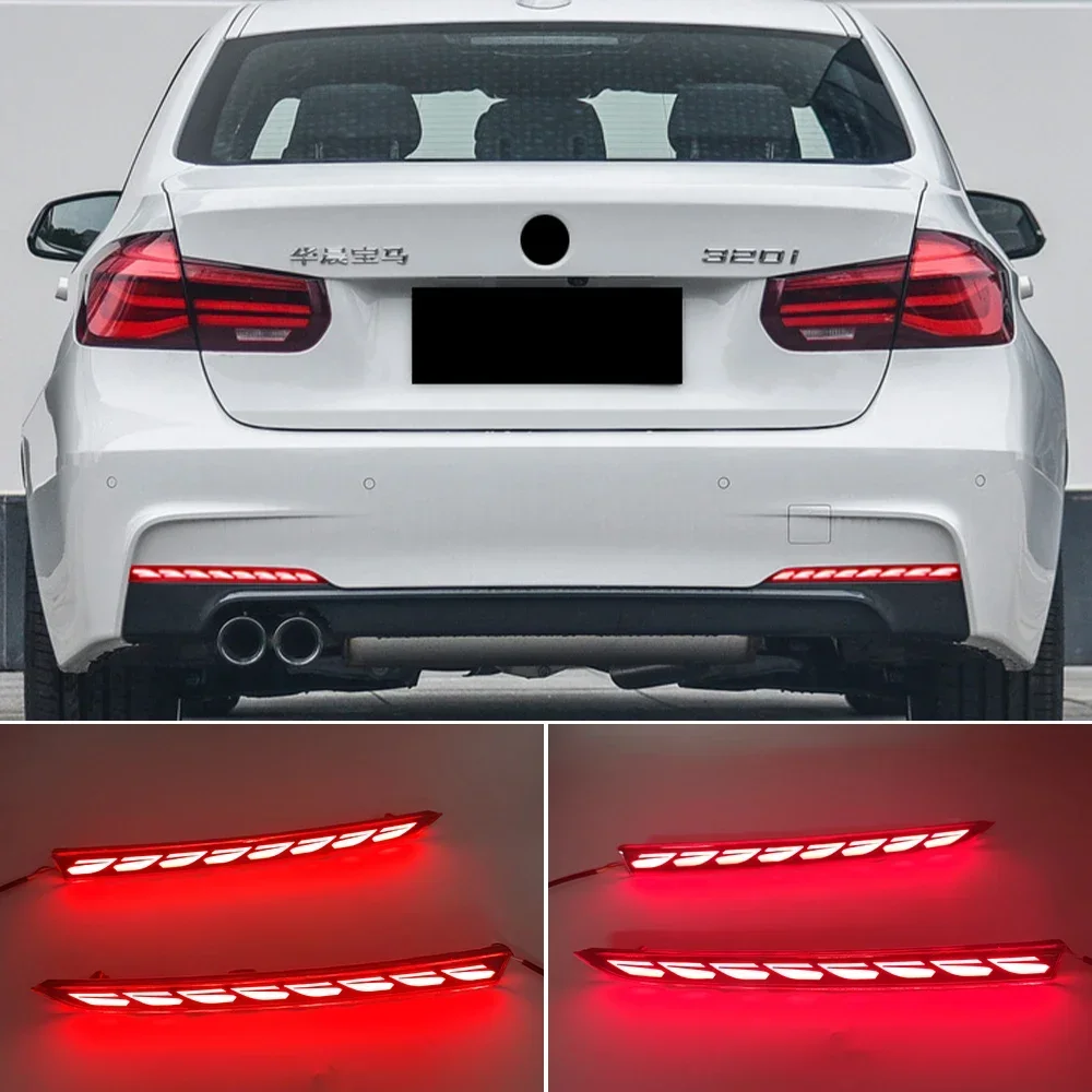 

New！ 2PCS For BMW M3 F30 F80 Base Sedan 4-Door M4 F82 Coupe F83 Convertible 2-Door 2014-2019 2020 Rear Reflector brake light