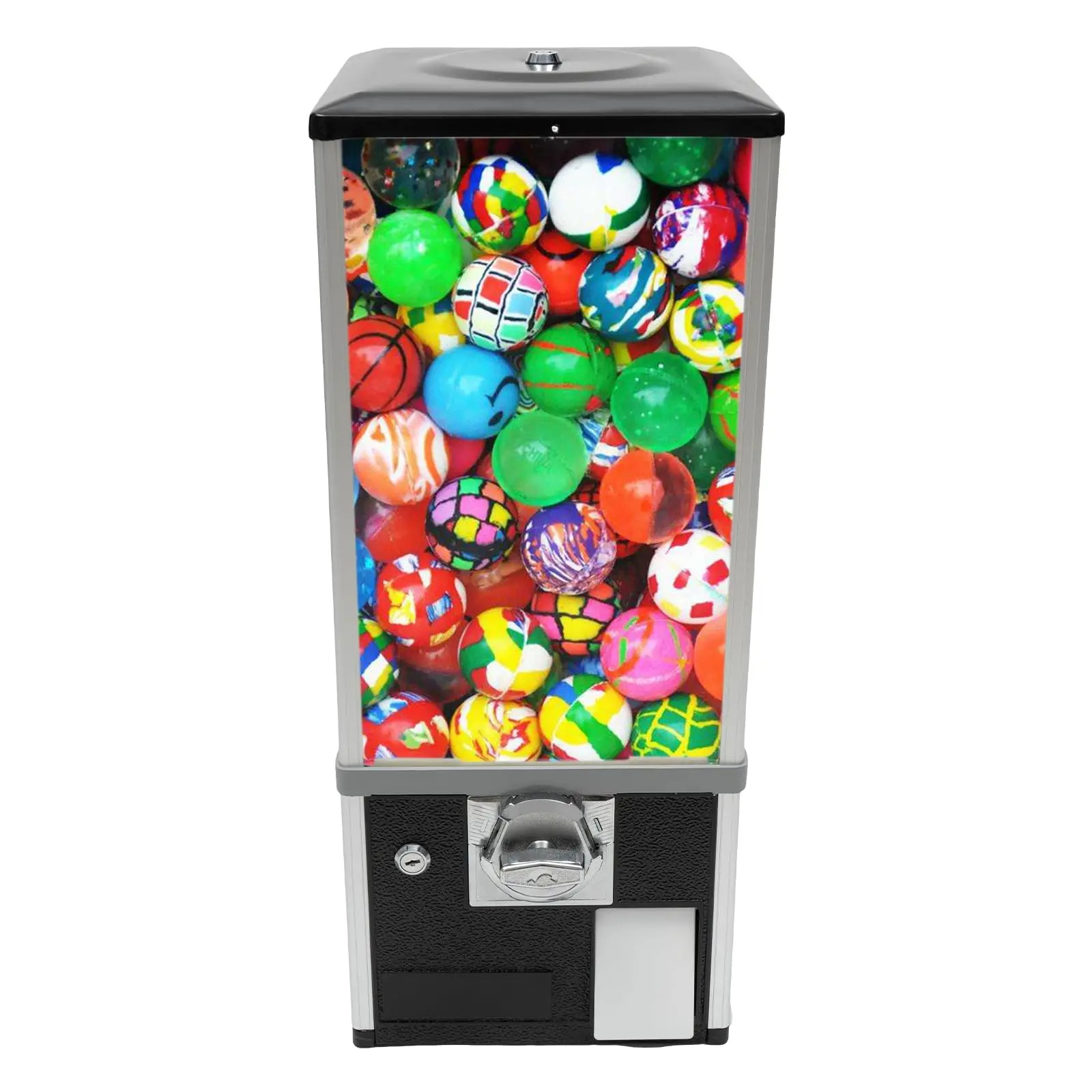 

Vending Machine, Commercial Toy Candy Capsule Vending Machine, Classic Gumball Machine, 4X25 Dual Side Coin Operators Prize Mach