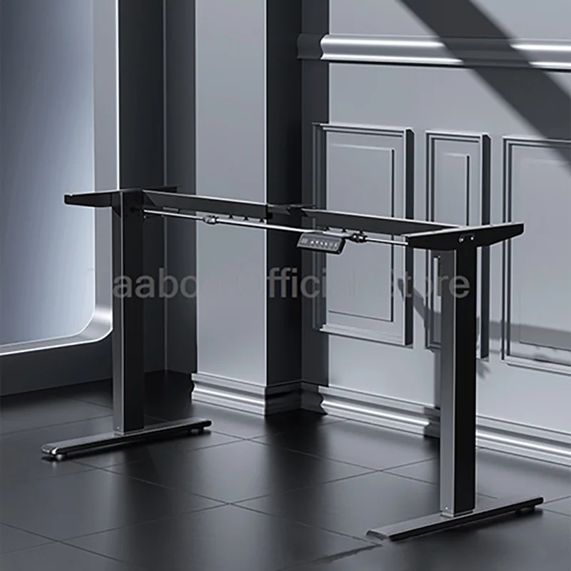 Steel Computer Table  60KG Load-Bearing Standing Desk 111-130 Adjustable Length 110-230V Electric Smart Tables For Hoem Office