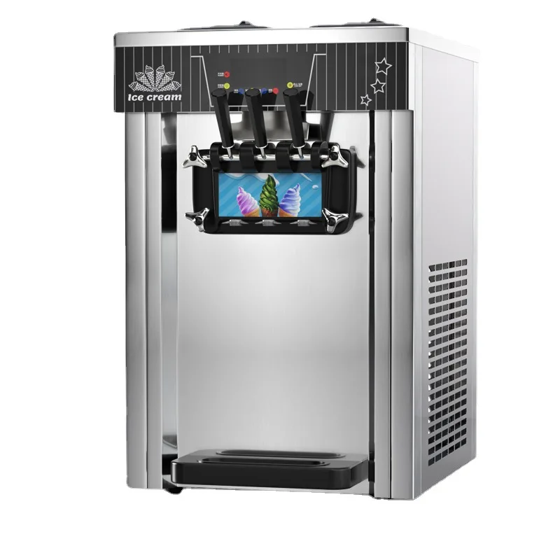 

ice cream vending machine Commercial milk tea shop automatic small horizontal vertical desktop multi-head soft ice cream machine