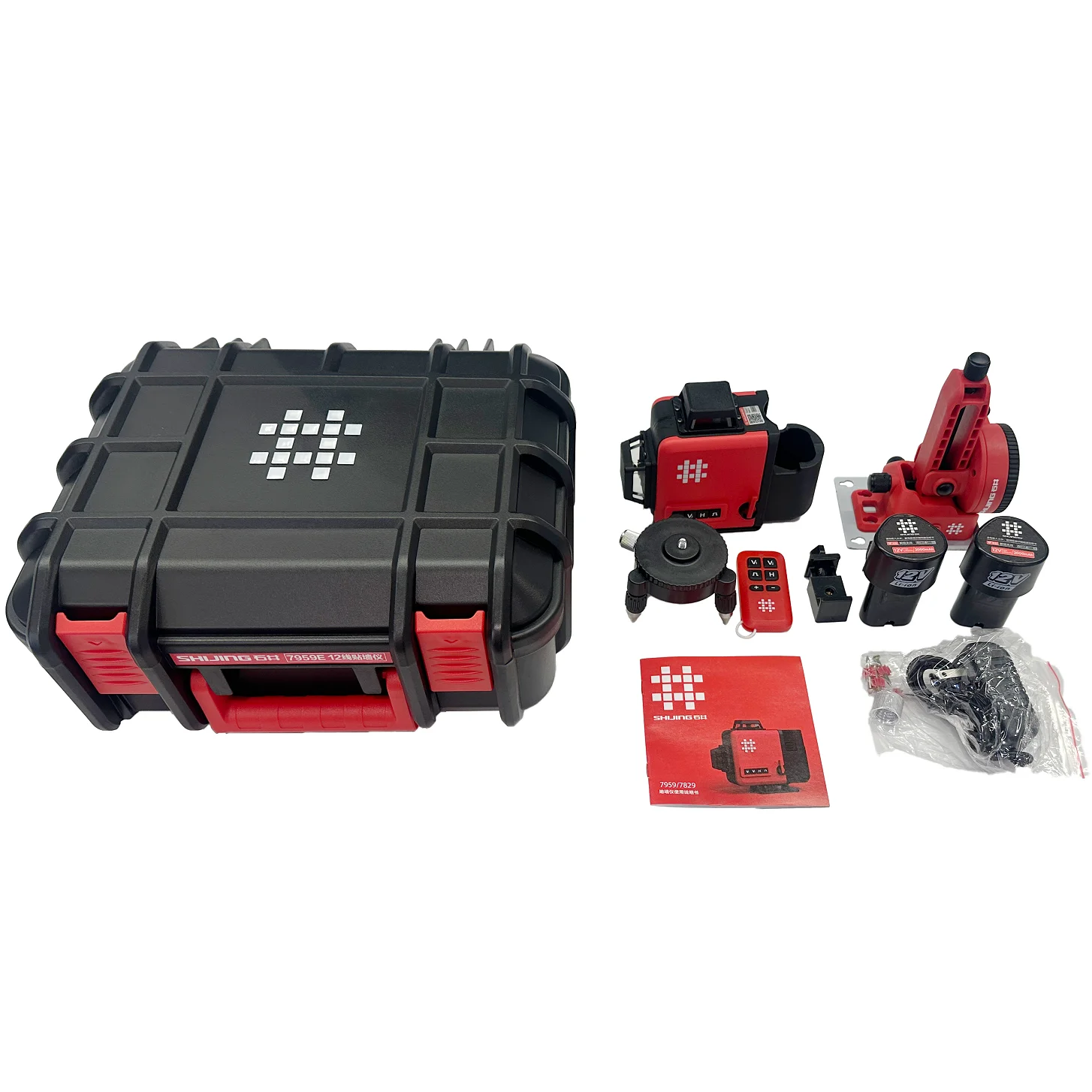 7959E/7959F - Level 3D 12 Line High Precision Horizontal Measurement Tool - Portable Rechargeable - Level