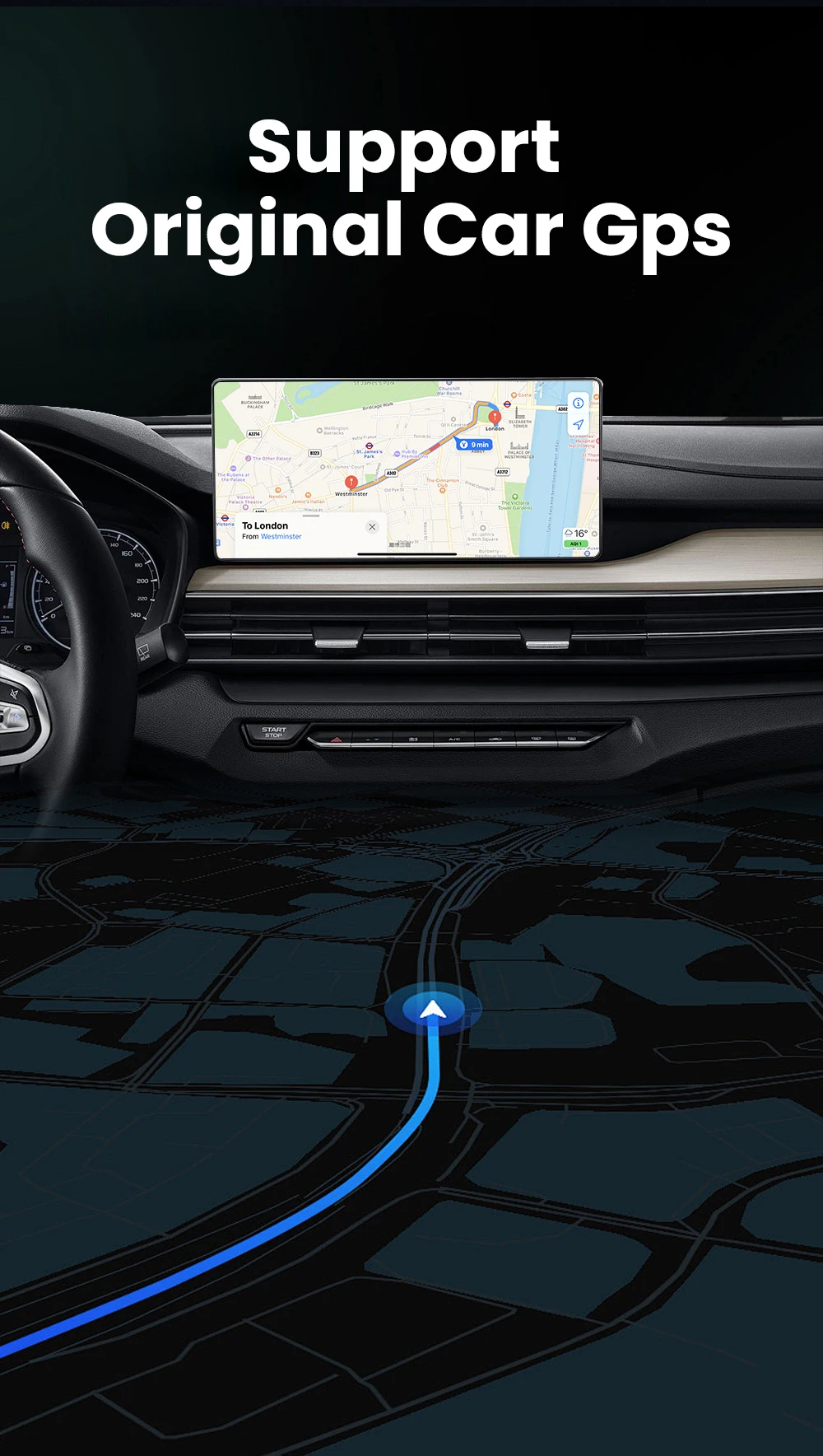 2-in-1 Kabelgebundenes zu Kabelloses CarPlay Android Auto AI Smart Box Plug-and-Play 5GHz WLAN für Fahrzeuge mit kabelgebundenem CarPlay-Intelligentesystem – Detail 7